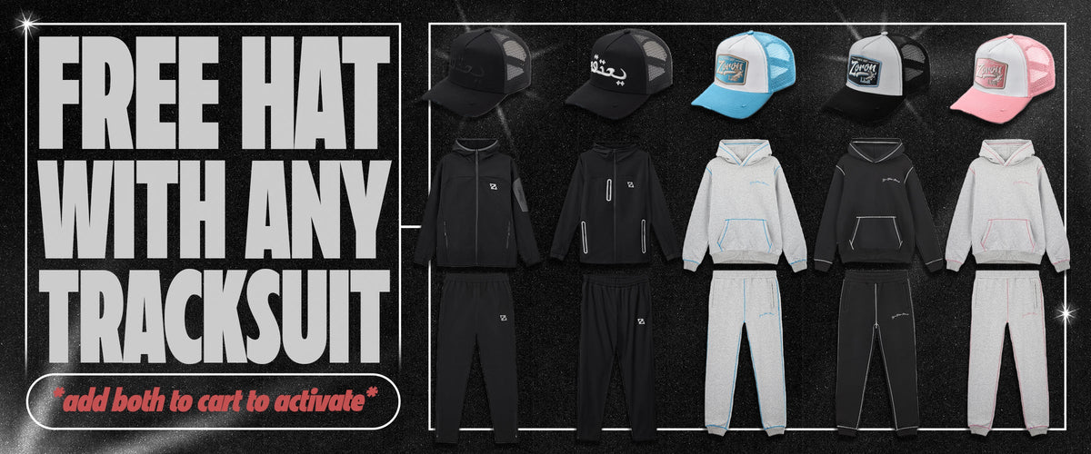 FREE CAP WITH TRACKSUIT
