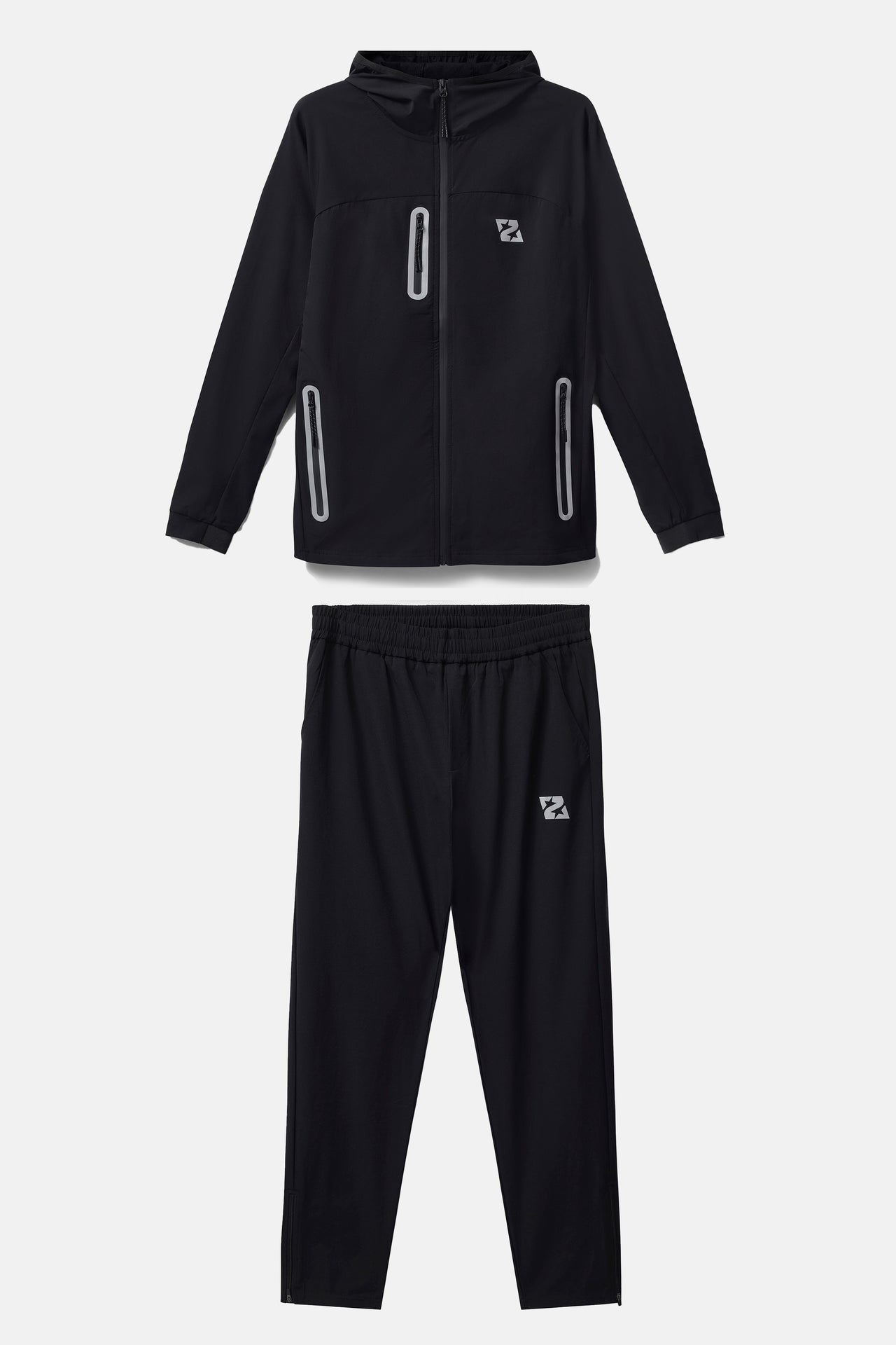 Black Reflective Active Tracksuit