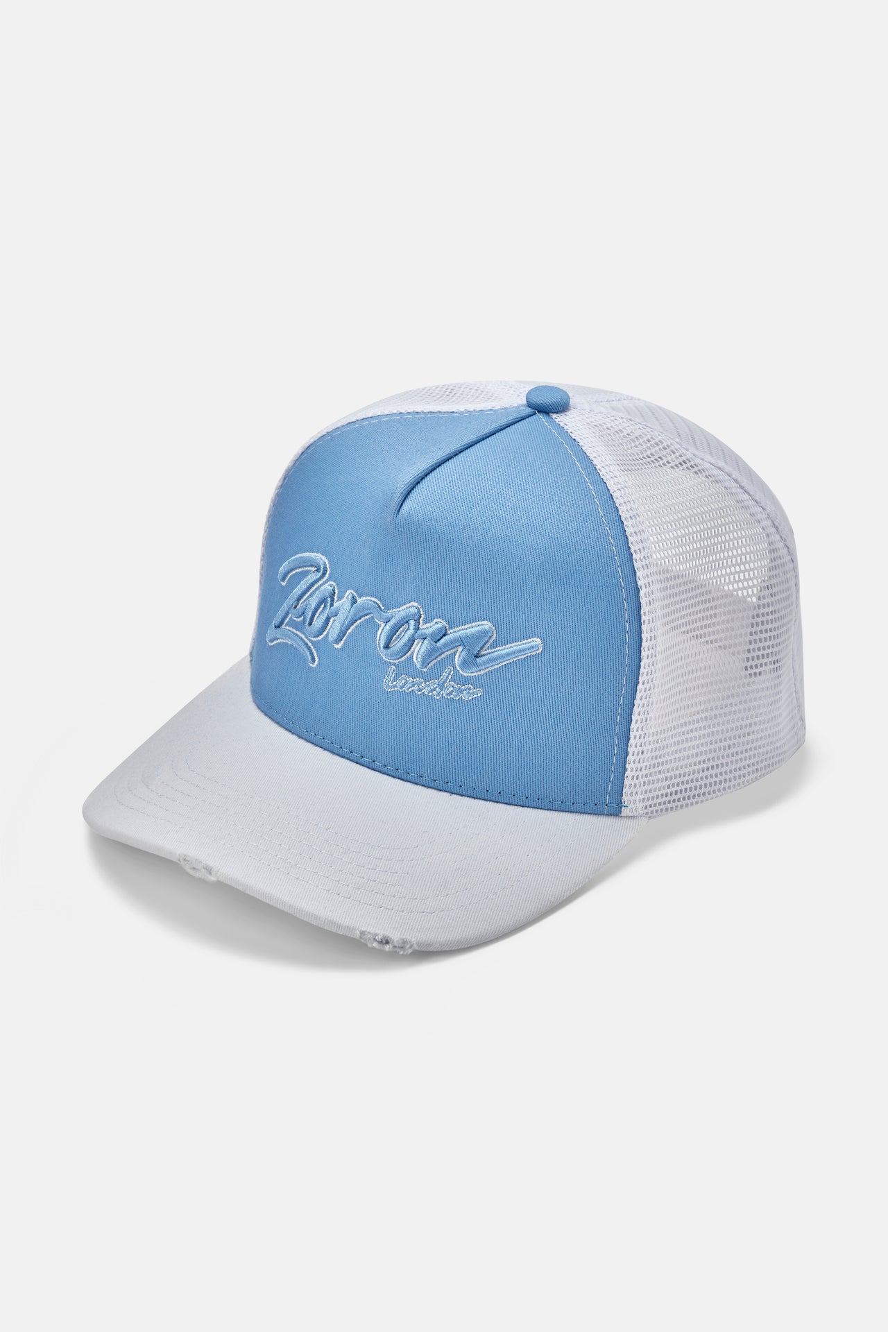 SIGNATURE CAP *WHITE/BABY BLUE*