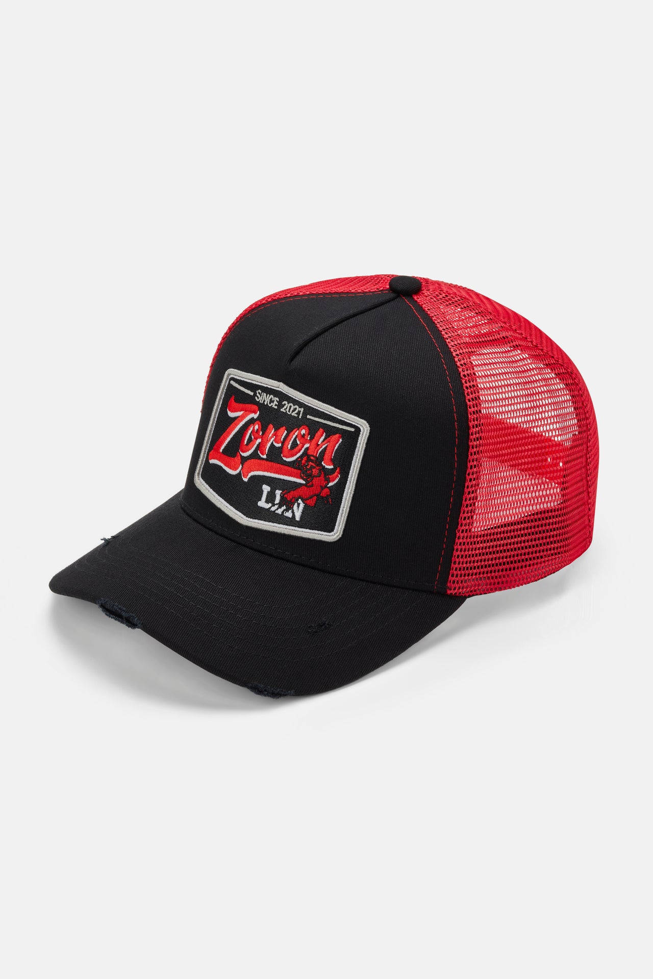 TIGER SCRATCH PATCH CAP *BLACK/RED*