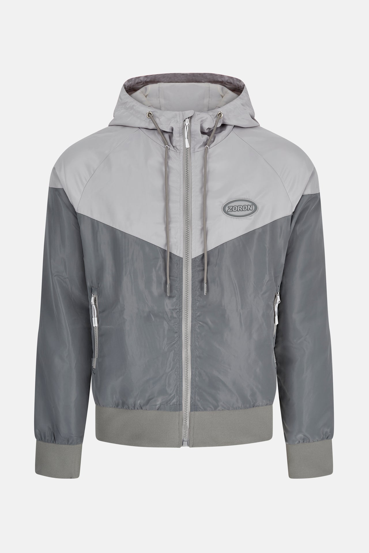 Grey Windbreaker