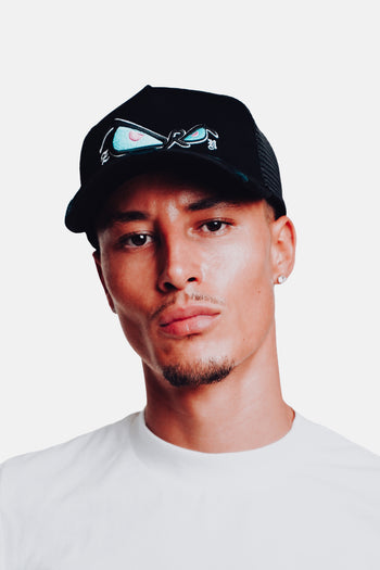 FEARLESS EYES CAP *BLACK/BABY BLUE/PINK*