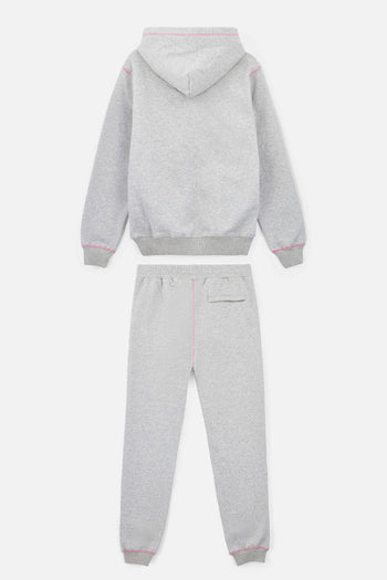 Grey*Pink Flatlock Tracksuit