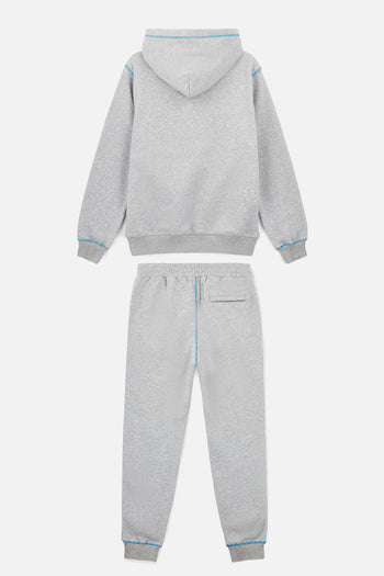 Grey*Baby Blue Flatlock Tracksuit