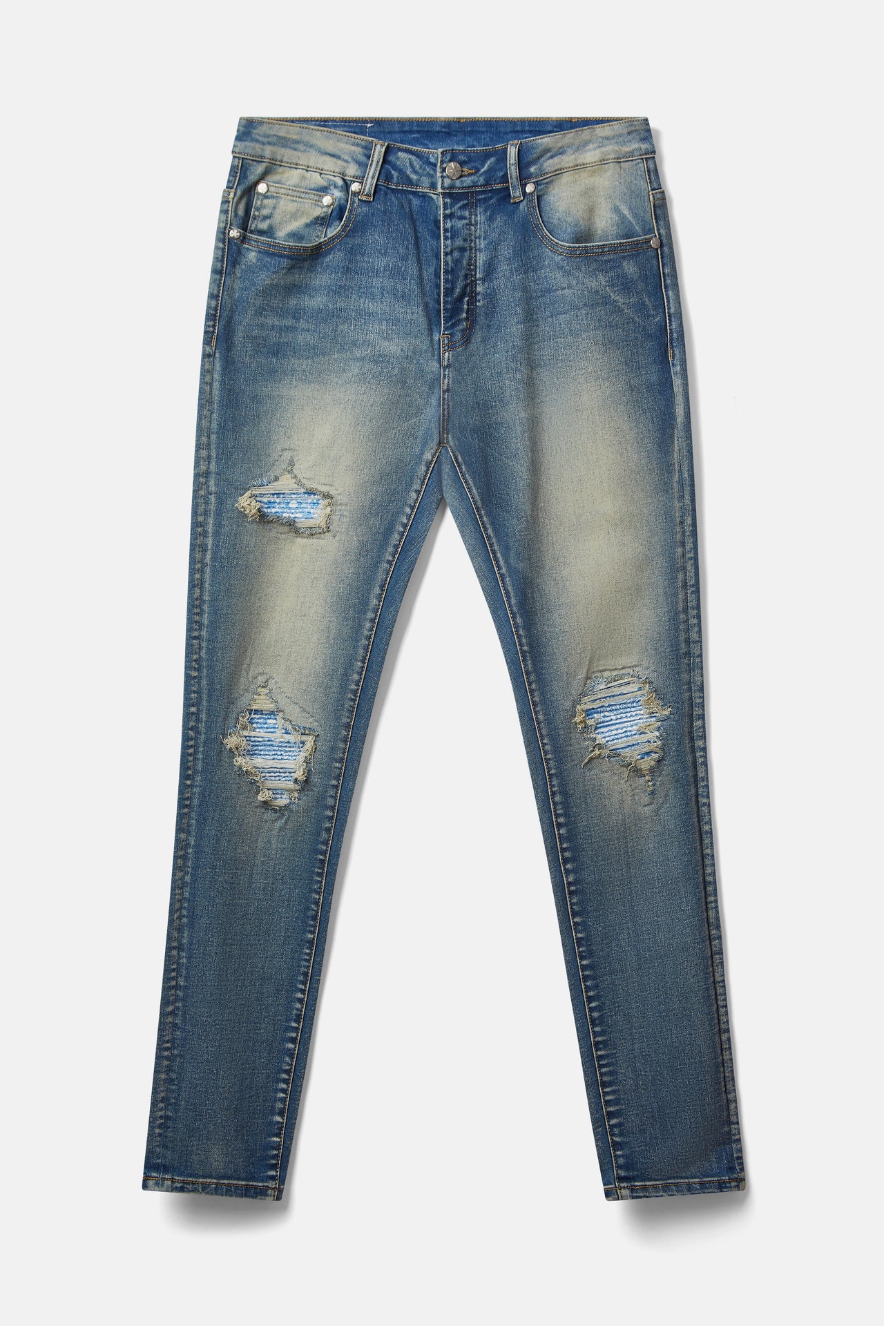 Blue Bandana Jeans