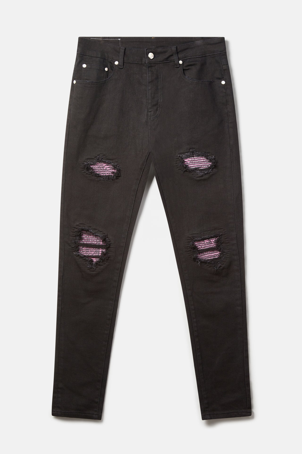 Black and Purple Bandana Jeans