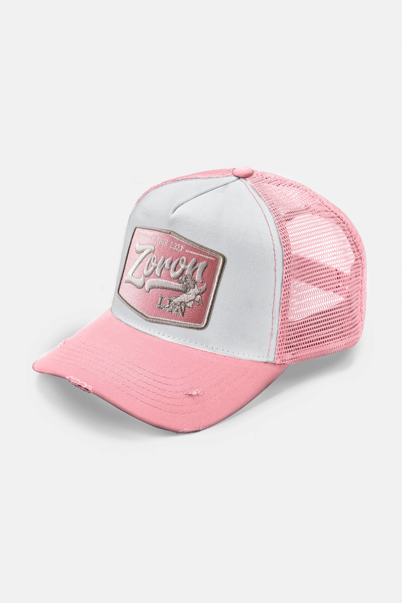 TIGER SCRATCH PATCH CAP *PINK/WHITE*