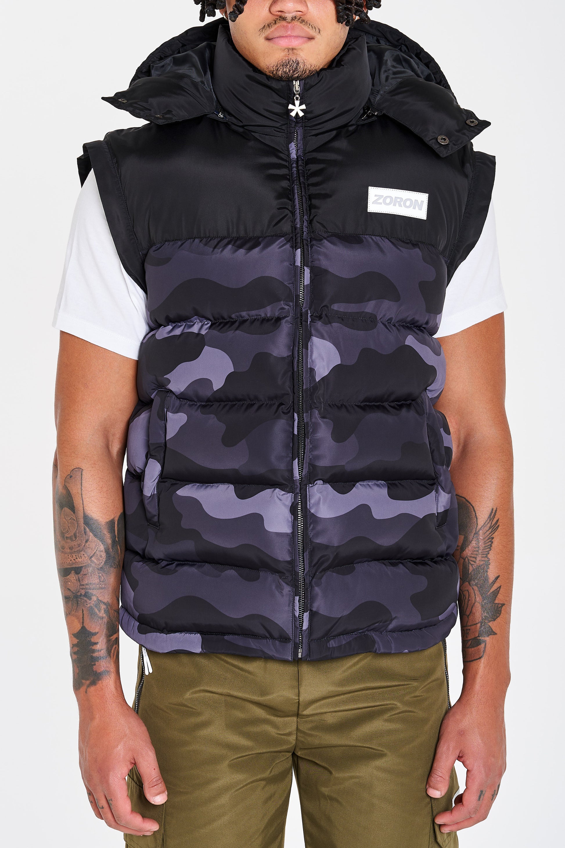 Black Puffer Jacket Body Warmer