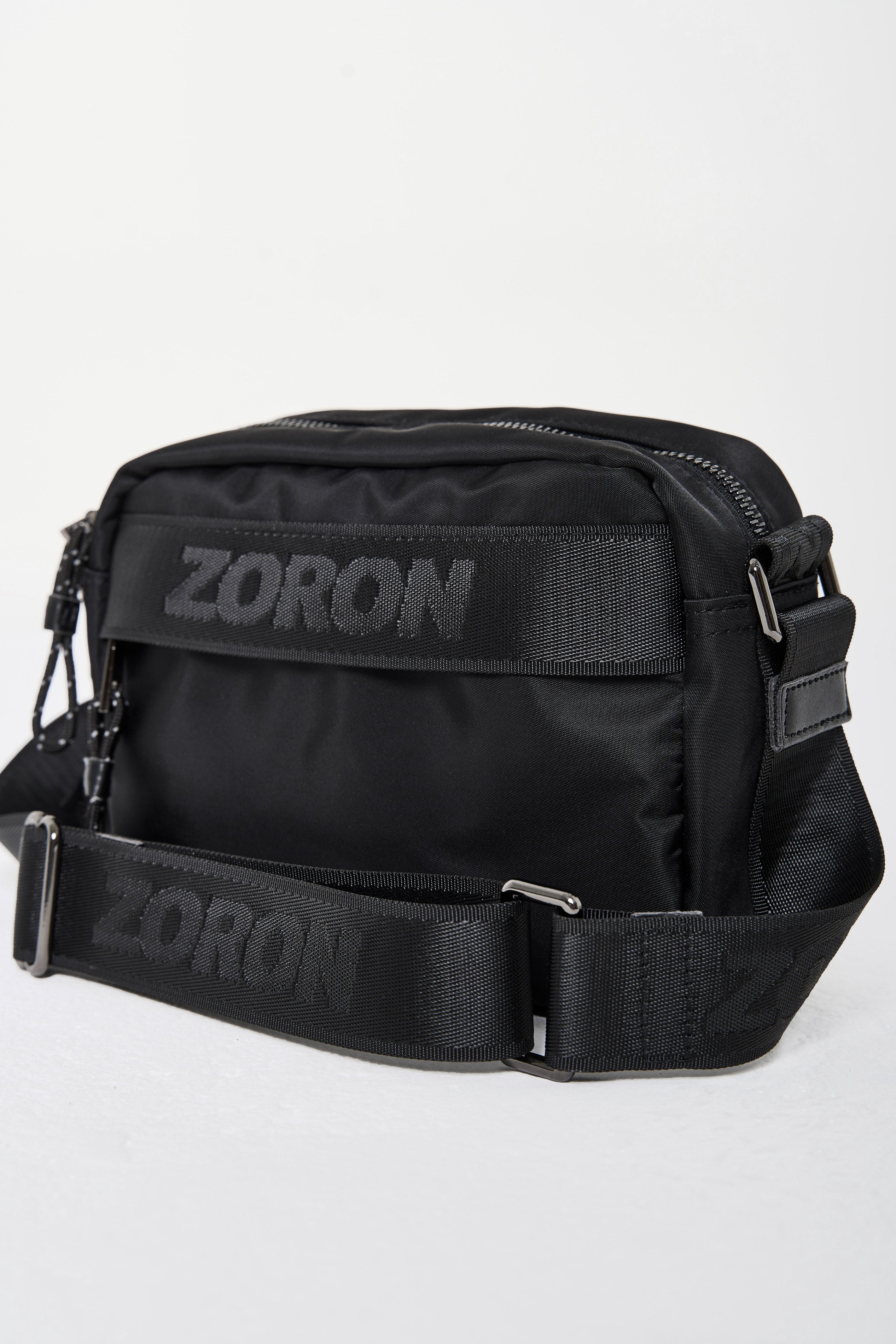 Zoron Black Messenger Bag - Zoron