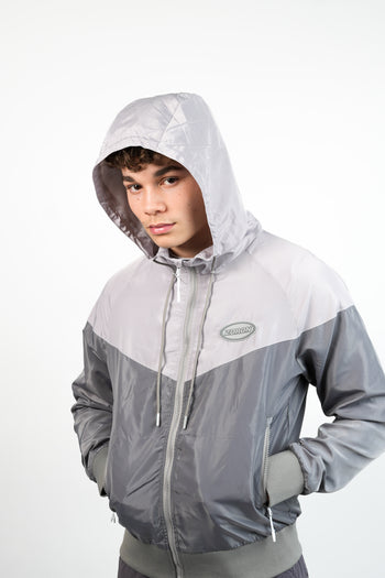 Grey Windbreaker