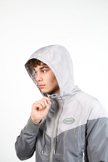 Grey Windbreaker